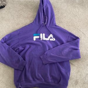 Fila purple hoodie Size XL